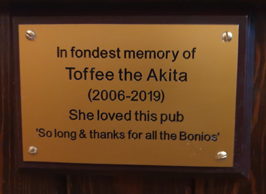 Toffee's Plaque